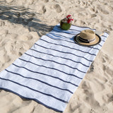 Hospeco® Las Rayas Beach Towel 30x60 Dark Grey, 4/Pack (HOSBT-HS3060-15DG) Pack of 4