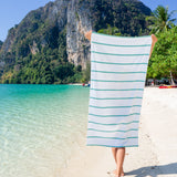 Hospeco® Las Rayas Beach Towel 30x60 Green, 24/Case (HOSBT-HS3060-15GR-CS) Case of 24