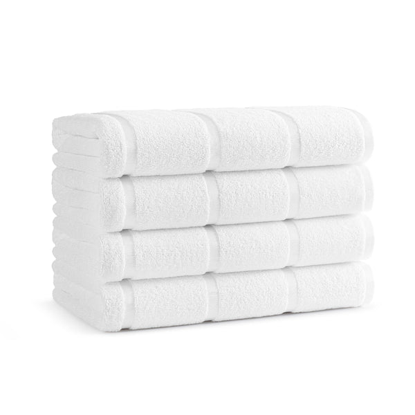 Arkwright Home Las Rayas Beach Towel 30x60 White (4/Pack) (P-BT-HS3060-WH) 4/PK