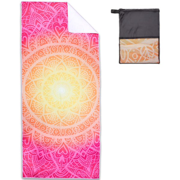 Arkwright Home Mandala Beach Towel 30x70 Pink (PNP-BT-MAND3070-PK) 1/EA