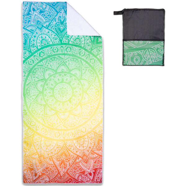 Arkwright Home Mandala Beach Towel 30x70 Yellow (Rainbow) (PNP-BT-MAND3070-YL) 1/EA