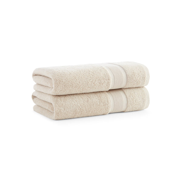 Aston & Arden Aegean Recycled Bath Towel 30x60 Beige Solid (2/Pack) (P-BT-RO-3060-BG) 2/PK