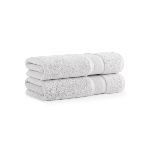 Aston & Arden Aegean Recycled Bath Towel 30x60 Light Gray Solid (2/Pack) (P-BT-RO-3060-LG) 2/PK