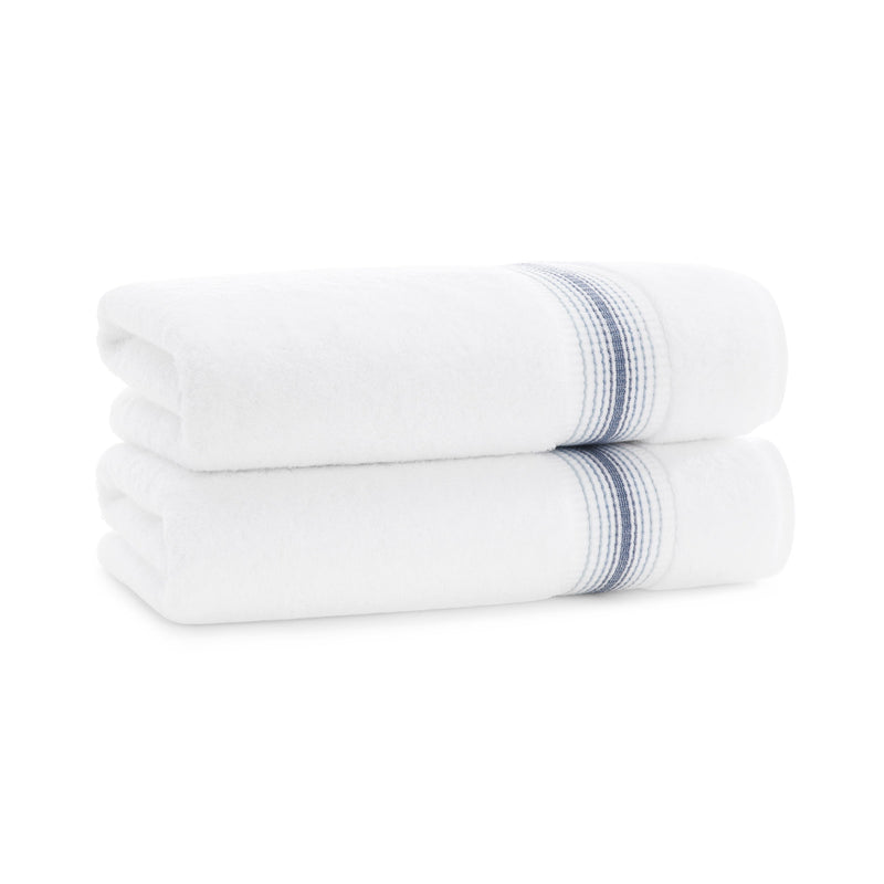 Aston & Arden Turkish Striped Bath Towel 30x60 Crystal (2/Pack) (PNP-BT-STT3060-18CYT) 2/PK