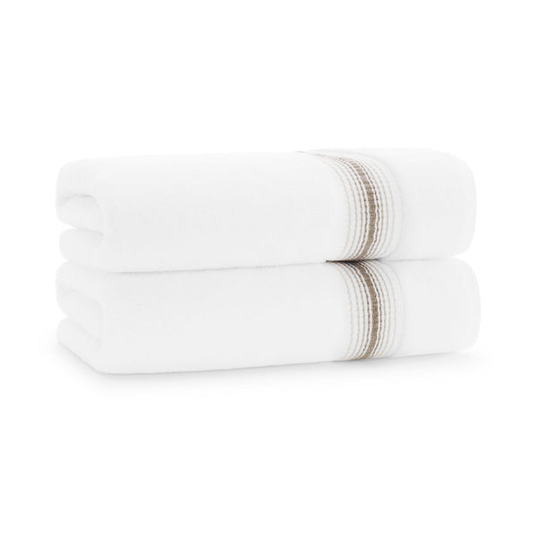 Aston & Arden Turkish Striped Bath Towel 30x60 Sand (2/Pack) (PNP-BT-STT3060-18SND) 2/PK