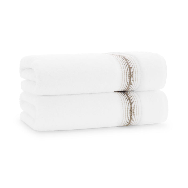 Aston & Arden Turkish Striped Bath Towel 30x60 Sand (2/Pack) (PNP-BT-STT3060-18SND) 2/PK