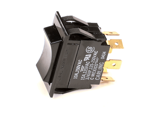 Bunn 29107.0000 Switch,On/Off/On Dpdt 250V Blk (BU29107-0000) Each