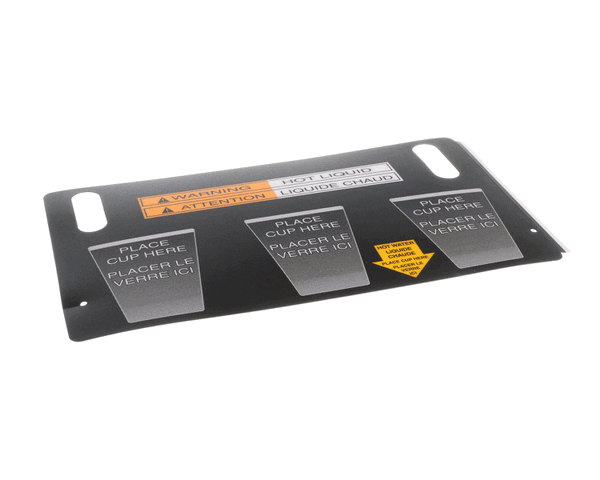Bunn 29216.7001 Decal Cup Placement Fmd Dbc-Hwv Eng/Frh (BU29216-7001) Each