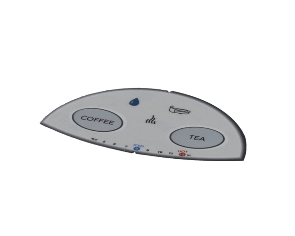 Bunn 36891.0102 Decal, Control Panel Mca Am (Taco Bell) (BU36891-0102) Each