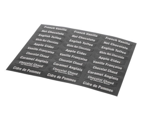 Bunn 38749.7000 Flavor Decals Imix Eng/Fre (BU38749-7000) Each