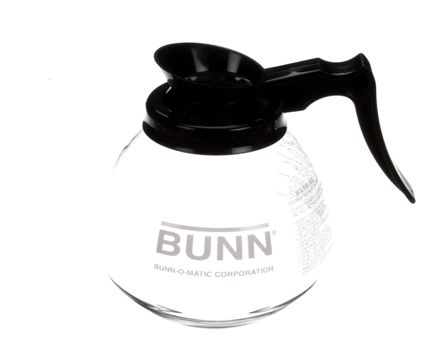 BUNN 42400.0101 DECANTER,GLASS-BLK 12CUP 1PK (BU42400.0101) Each
