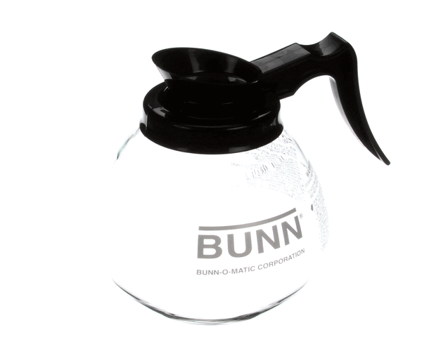 BUNN 42400.0103 DECANTER,GLASS-BLK 12C 3/CS (BU42400.0103) Each