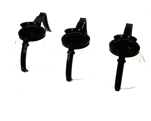 BUNN 42402.7055 DECANTER,GL-BLK NO LOGO 3/CS W/RFID (BU42402.7055) Each