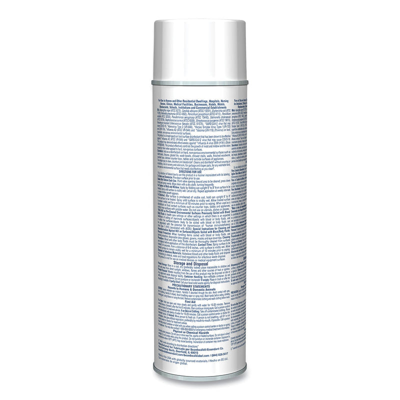 Boardwalk® Foaming Disinfectant Germicidal Cleaner, Flowery Scent, 19 oz Aerosol Can, 12/Carton (BWK343ACT) Case of 12