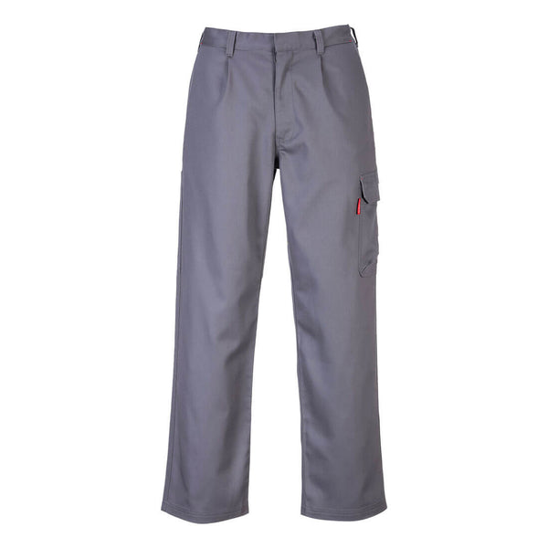 Portwest® Bizweld Work FR Cargo Pants, Gray, Size 4XL (BZ31GRR4XL) Each