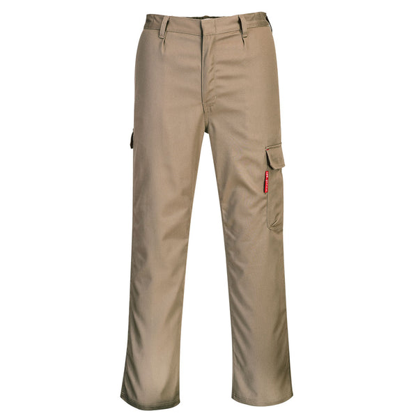 Portwest® Bizweld Work FR Cargo Pants, Khaki, Size M (BZ31KHRM) Each