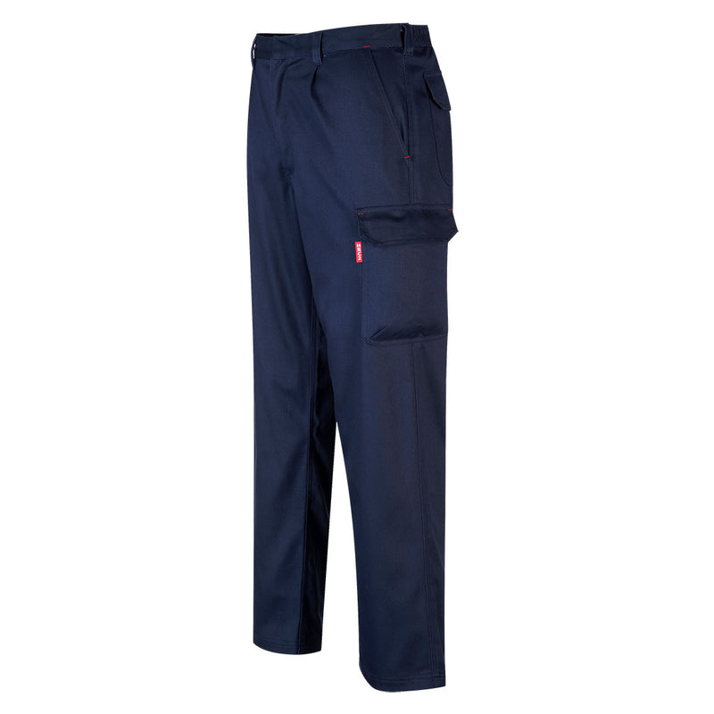Portwest® Bizweld Work FR Cargo Pants, Navy, Size S (BZ31NARS) Each
