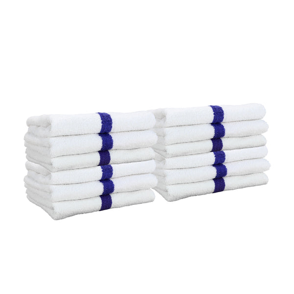 Arkwright Home Power Gym Hand Towel 16x27 Blue (12/Pack) (PNP-PWR-1627-3BCS) 12/PK
