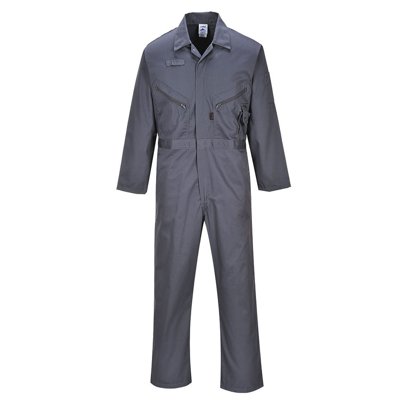 Portwest® Liverpool Zipper Coverall, Graphite Gray, Size M (C813GGRM) Each