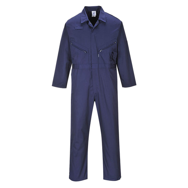 Portwest® Liverpool Zipper Coverall, Navy Tall, Size XL (C813NATXL) Each