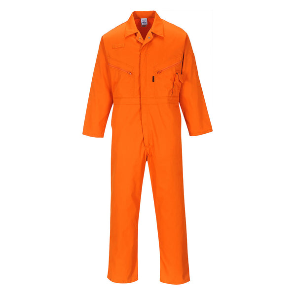 Portwest® Liverpool Zipper Coverall, Orange, Size XL (C813ORRXL) Each
