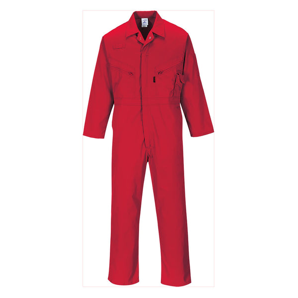 Portwest® Liverpool Zipper Coverall, Red, Size L (C813RERL) Each