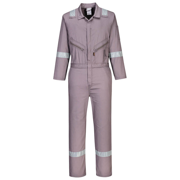 Portwest® Iona Enhanced Cotton Coverall, Gray, Size XL (C814GRRXL) Each