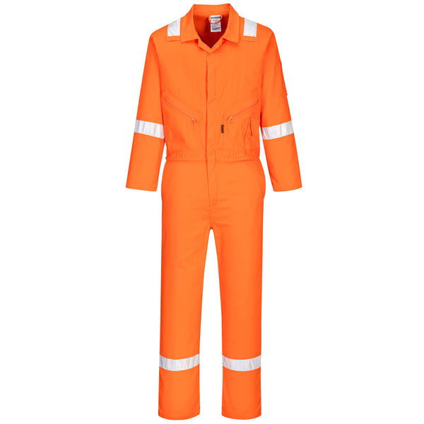 Portwest® Iona Enhanced Cotton Coverall, Orange, Size XL (C814ORRXL) Each