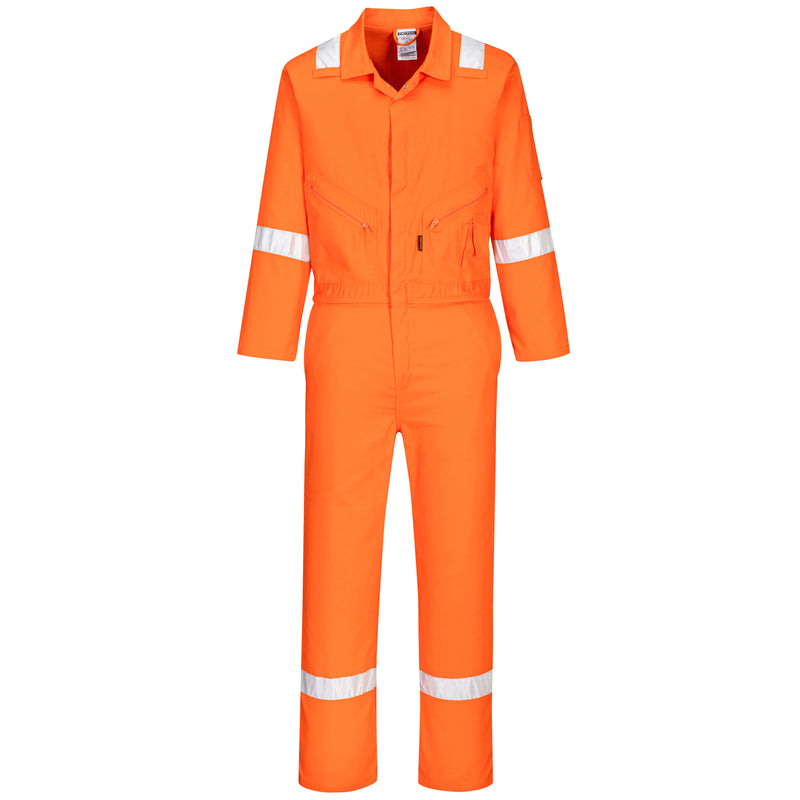Portwest® Iona Enhanced Cotton Coverall, Orange, Size M (C814ORRM) Each