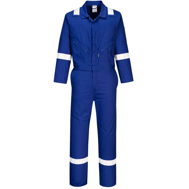 Portwest® Iona Enhanced Cotton Coverall, Royal Blue, Size XXXL (C814RBRXXXL) Each