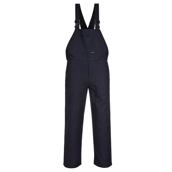 Portwest® Cotton Bib Overall, Navy, Size XXXXL (C881NARXXXXL) Each