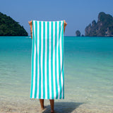 Hospeco® California Cabana Beach Towels 30x70 Green, 24/Case (HOSCABANA-GR-CS) Case of 24