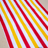 Hospeco® Cabo Cabana Beach Towel 30x70 Red/Yellow, 24/Case (HOSCABOCABANA-RD-YL-CS) Case of 24