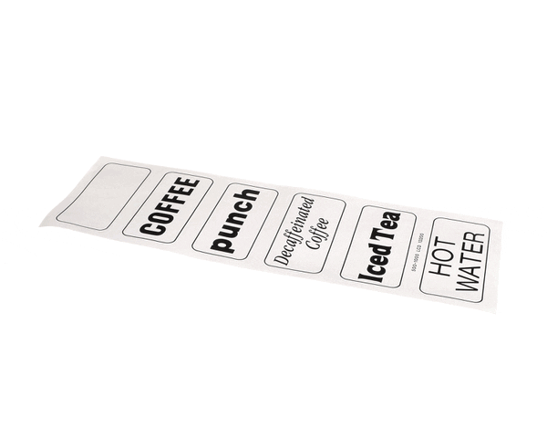 CAMBRO 13200 LABEL BEVERAGE LARGE (CAM13200) Each
