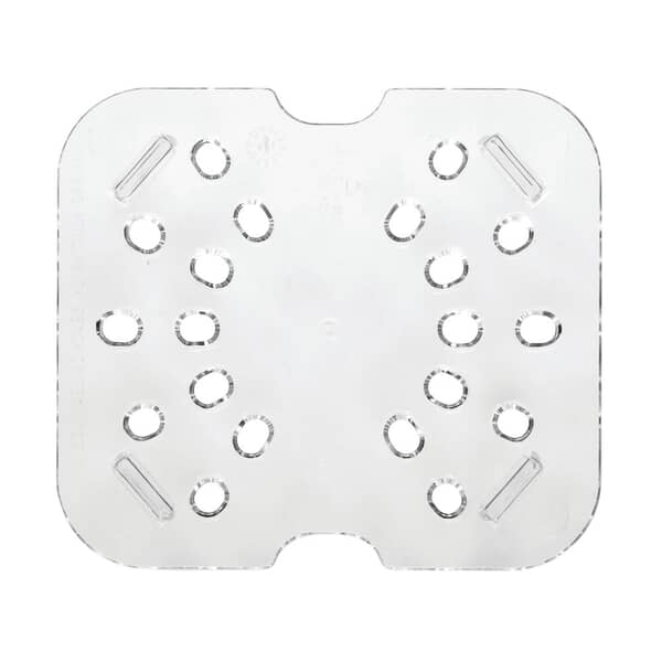 CAMBRO 60CWD135 1/6 SIZE CLEAR CAMWEAR FOOD PAN DRAIN SH (CAM60CWD135) Each