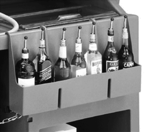 CAMBRO 730SR110 SPEED RAIL, 7-BOTTLE, 29"L X 6-1/2"W X 1 (CAM730SR110) Each