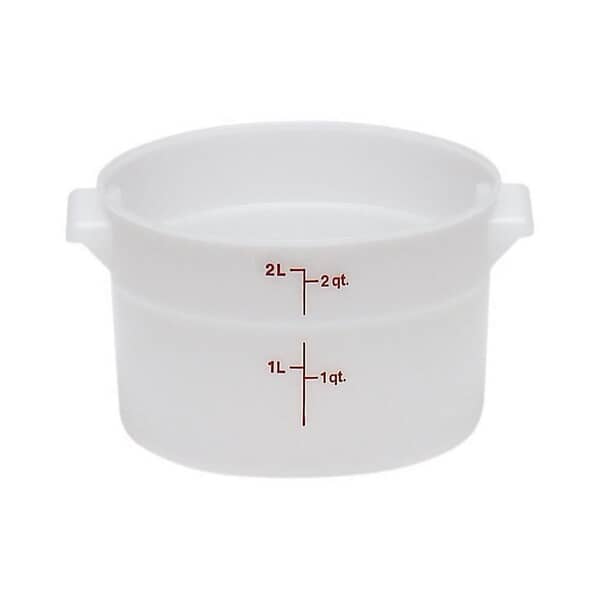 CAMBRO RFS2148 ROUND 2QT PLY-WHITE (CAMRFS2148) Each