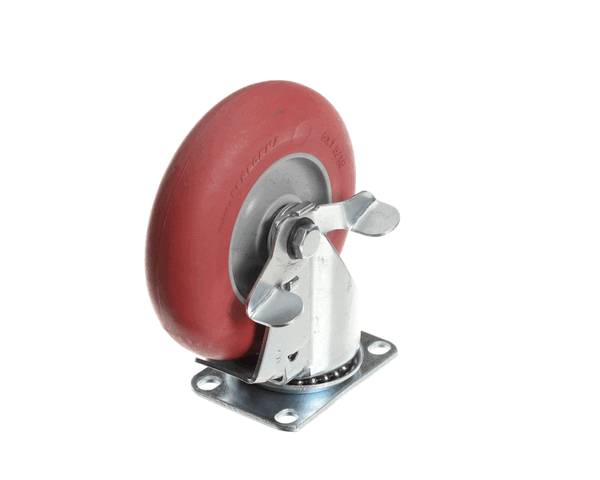 CARTER HOFFMANN 18301-5288 5"SWIVEL CASTER W/BRK RED (CAR18301-5288) Each