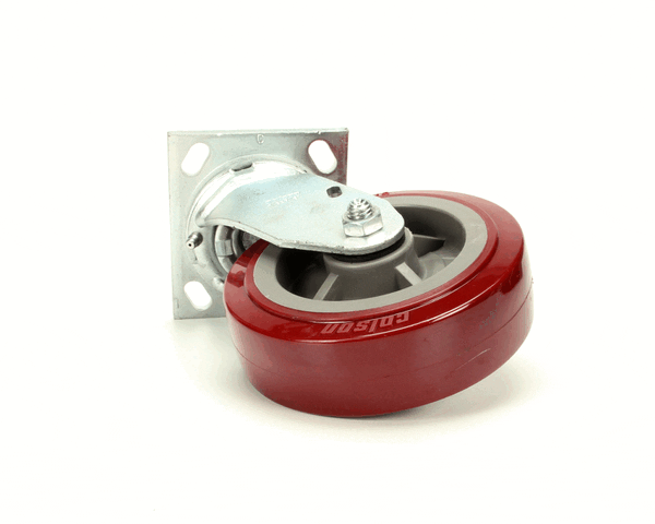 CARTER HOFFMANN 18301-6214 6" SWIVEL RED POLY -CW- (CAR18301-6214) Each