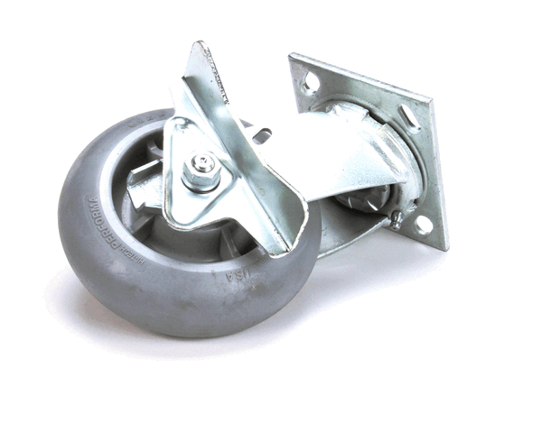 CARTER HOFFMANN 18301-6435 6" GREY SWIVEL W/BRK RUBB (CAR18301-6435) Each