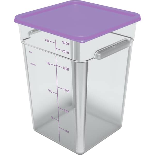 CARLISLE 1197289 LID SQ CONTAINER 12/18/22QT PURPLE (CARL1197289) Each