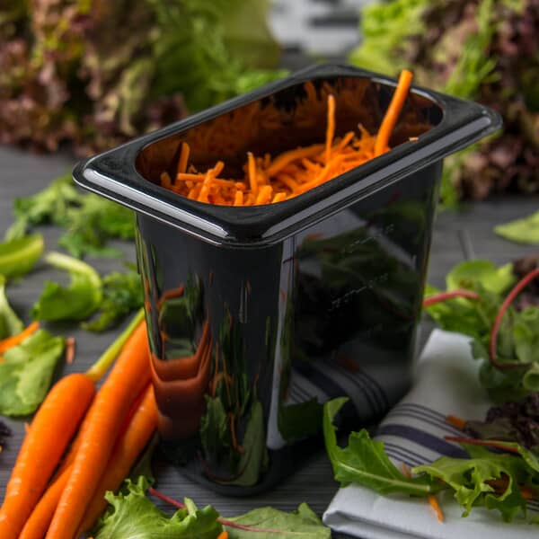 CARLISLE 3068803 FOOD PAN 1/9 SZ 6" DEEP PC BLACK (CARL3068803) Each