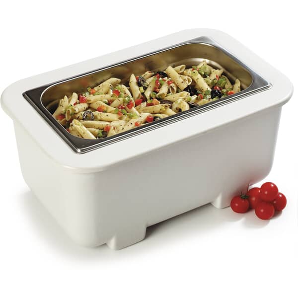 Carlisle Cm104502 Cold 1/3 Pan 6" Deep White (CARLCM104502) Each