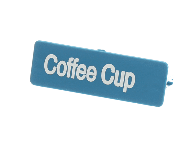 Carlisle Plq63314 Plaque Gls Rack Cofecup Carbl# (CARLPLQ63314) Each