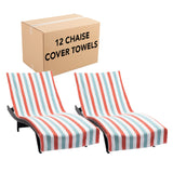 Hospeco® Cabo Cabana Chaise Cover 30x85 Red/Blue, Pack of 2 (CC-CABOCABANA-OR/BL) Pack of 2