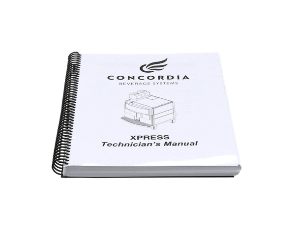 CONCORDIA BEVERAGE SYSTEM 2900-300 MANUAL TECH XPRESS 0 6 (CCO2900-300) Each