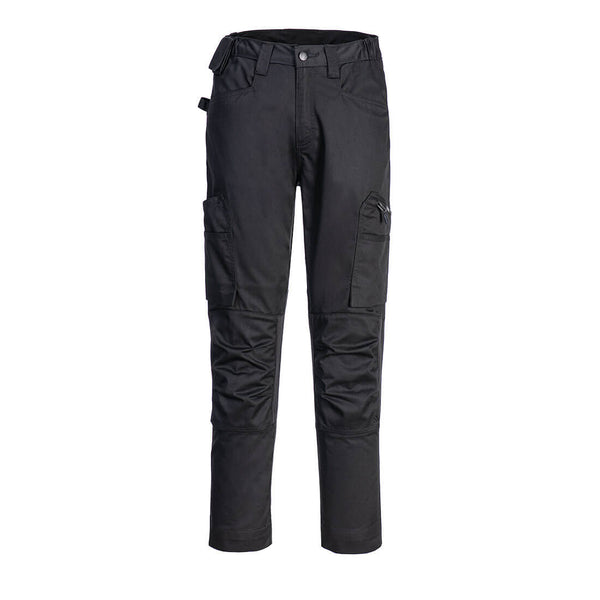Portwest® WX2 Eco Flex Trade Pants, Black, Size 36 (CD881BKR36) Each