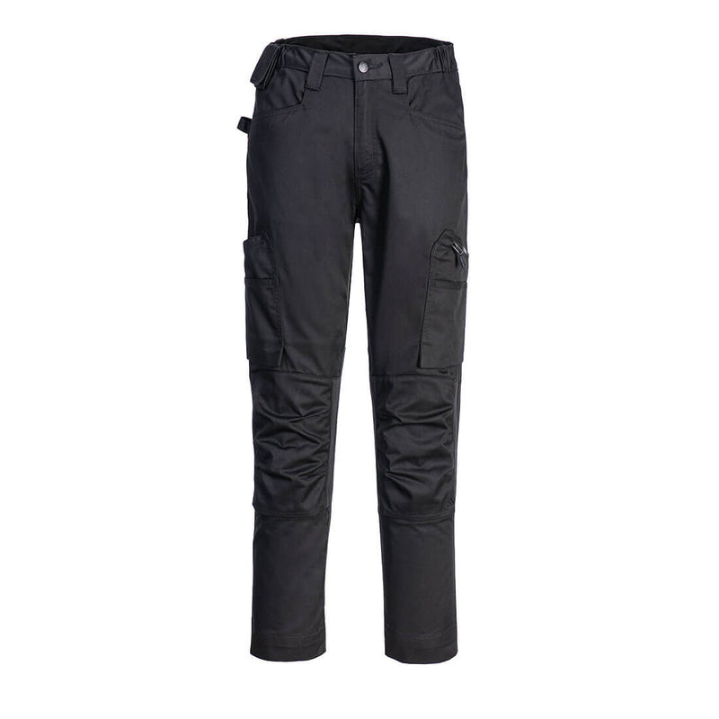 Portwest® WX2 Eco Flex Trade Pants, Black, Size 48 (CD881BKR48) Each