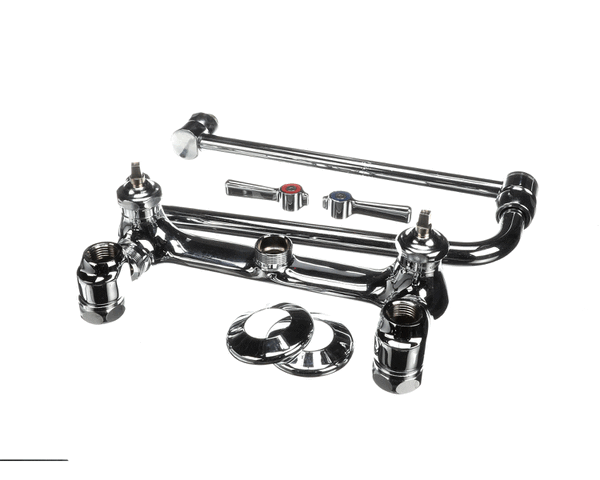 CHICAGO FAUCET 445-DJ13ABCP DAUL ADJ SPOUT W/ WALL FAUCET (CGFT445-DJ13ABCP) Each