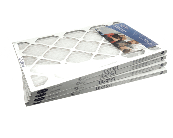 CARRIER 16X25X1-M13-C-P4 MERV 13 1" AIR FILTER, 16"X25"X1", 4 PAC (CIA16X25X1-M13-C-P4) Each